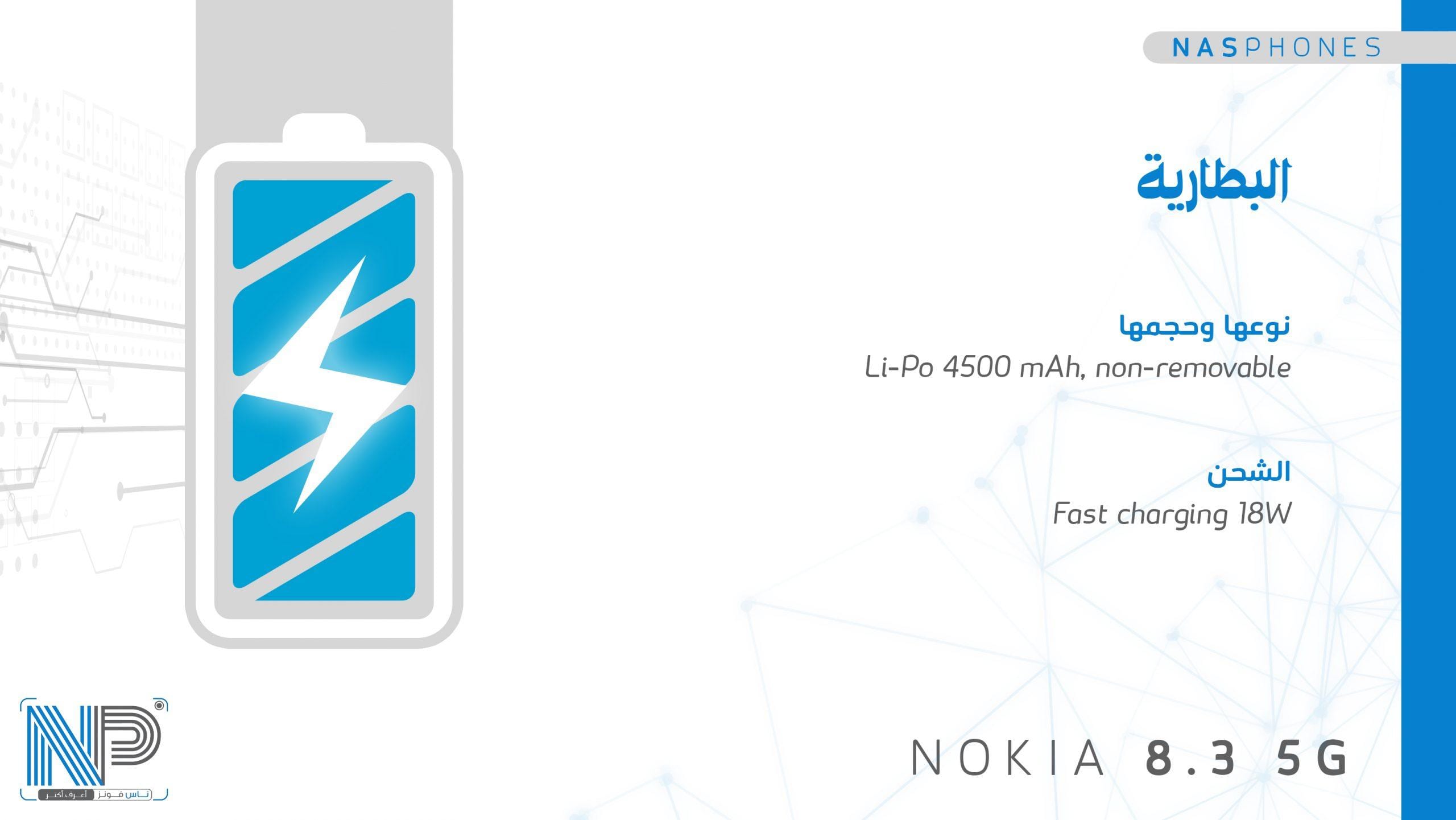 بطارية موبايل Nokia 8.3 5G